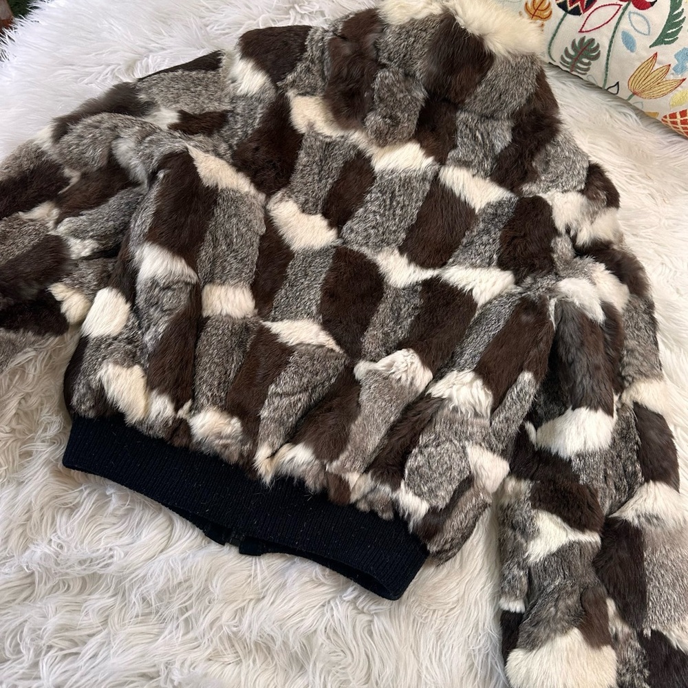 Dino Rico • Vintage Patchwork Rabbit Fur Coat - Picture 16 of 16